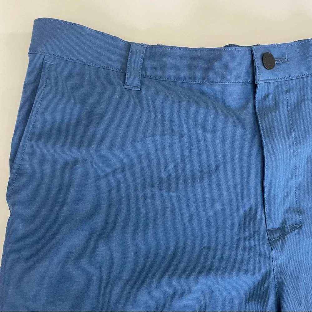 Banana Republic Flat-Front Golf Shorts Deep Blue Mens 40 Athletic Gorpcore